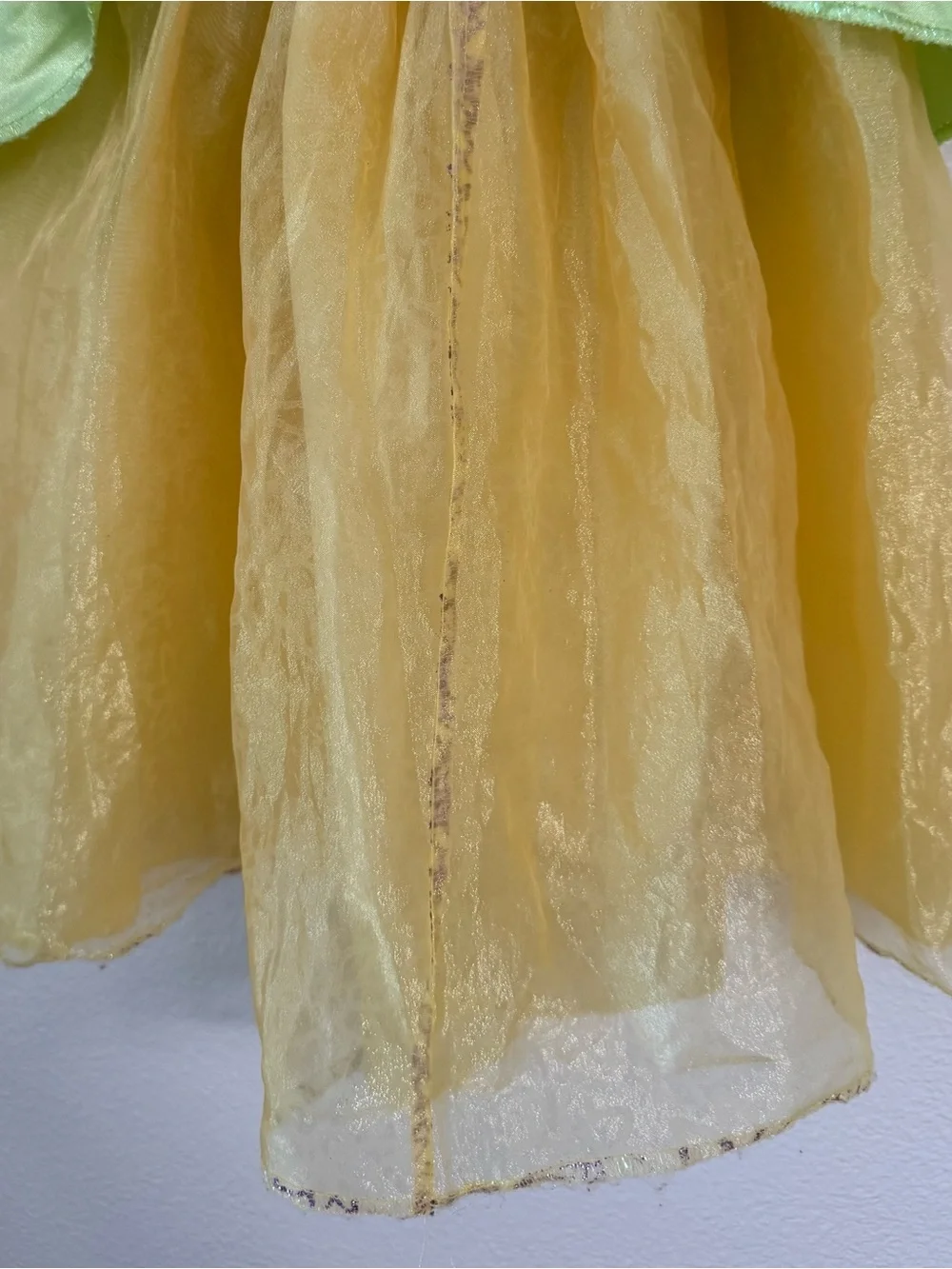 Disney Princess Tiana Costume Dress Girls Size 4-6X Princess and The Frog